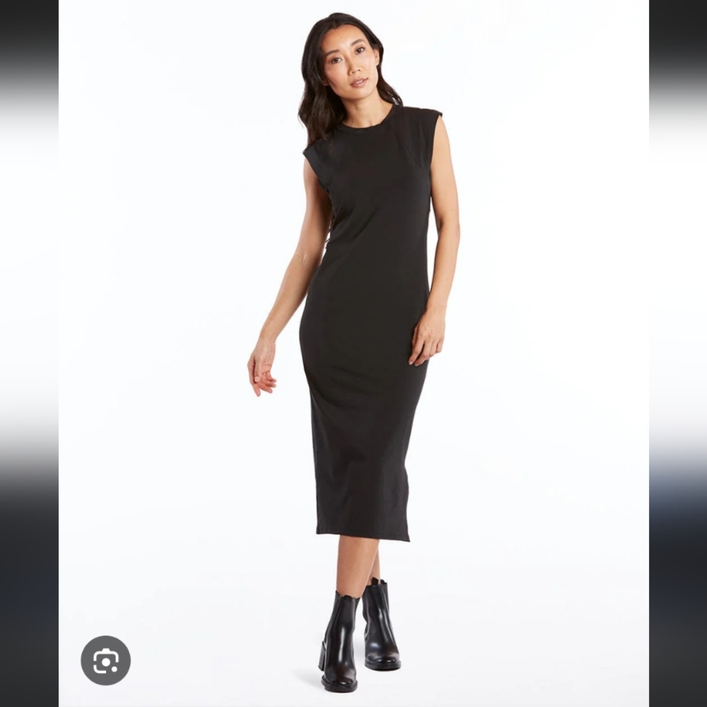 Public Rec "Go To Dress" Black Midi with slit